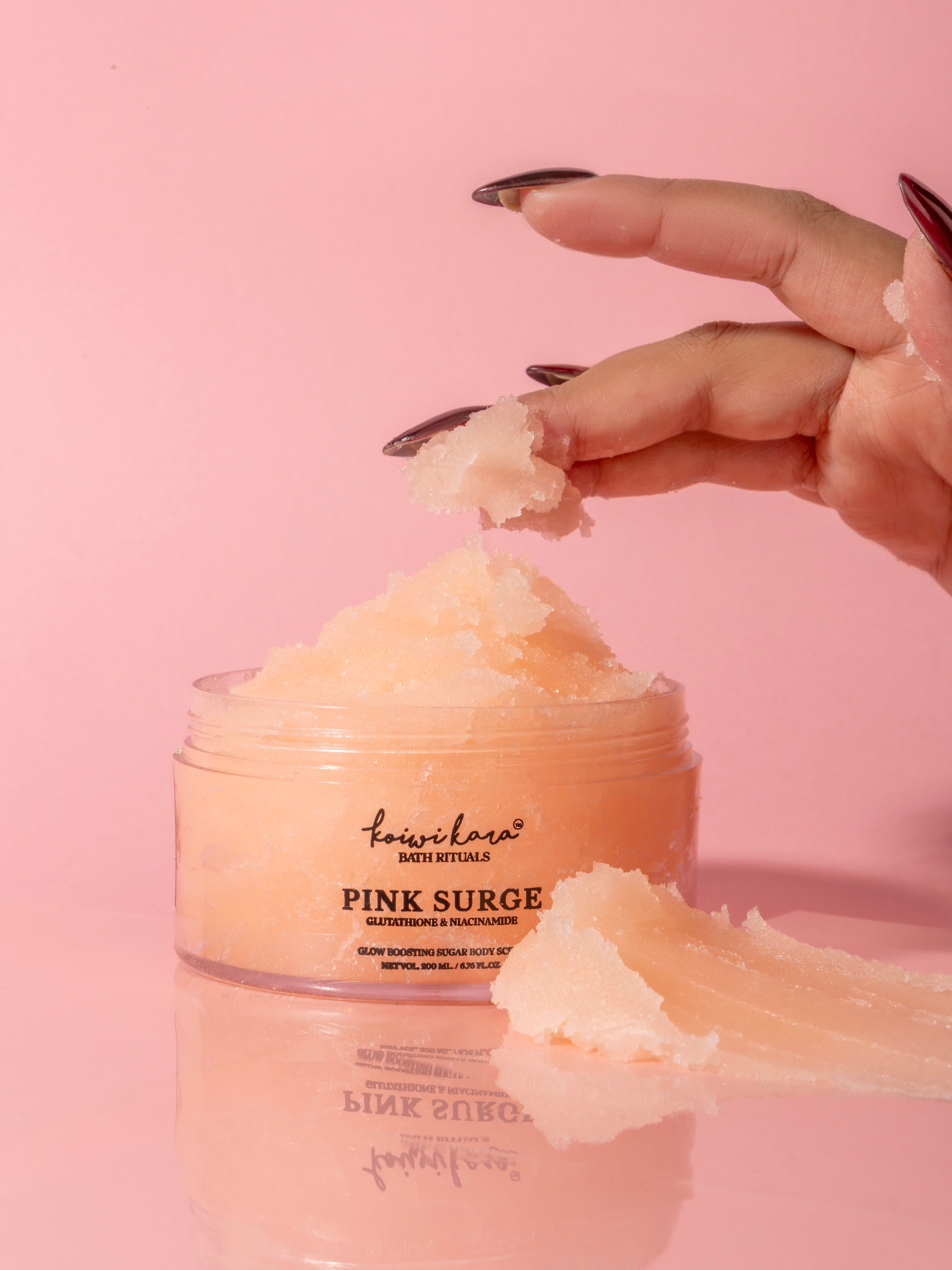 PINK SURGE – Glutathione & Niacinamide Body Scrub