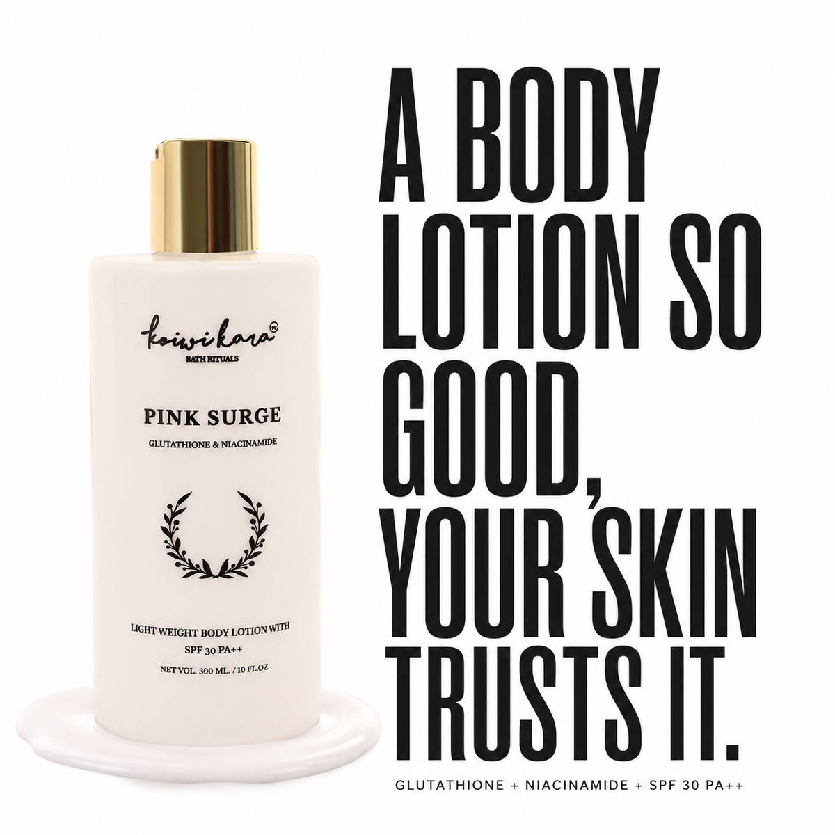 PINK SURGE – Glutathione & Niacinamide Body Lotion
