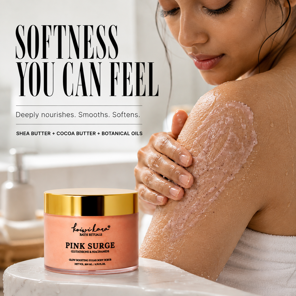 PINK SURGE – Glutathione & Niacinamide Body Scrub