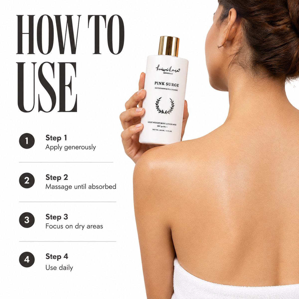PINK SURGE – Glutathione & Niacinamide Body Lotion