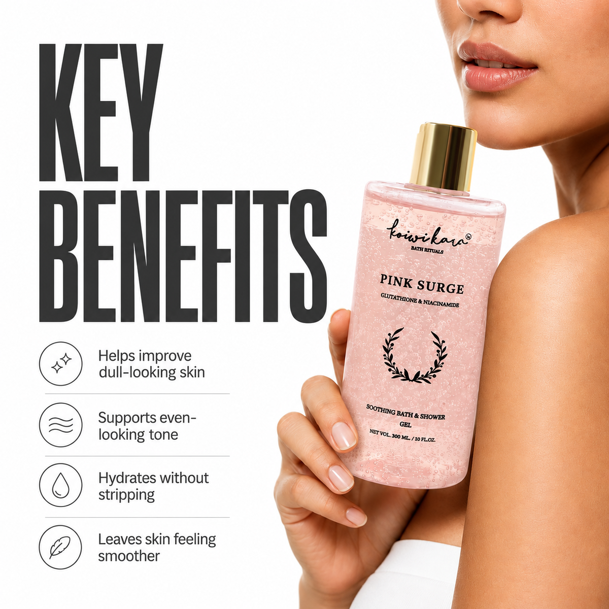 PINK SURGE - Glutathione & Niacinamide Body Wash