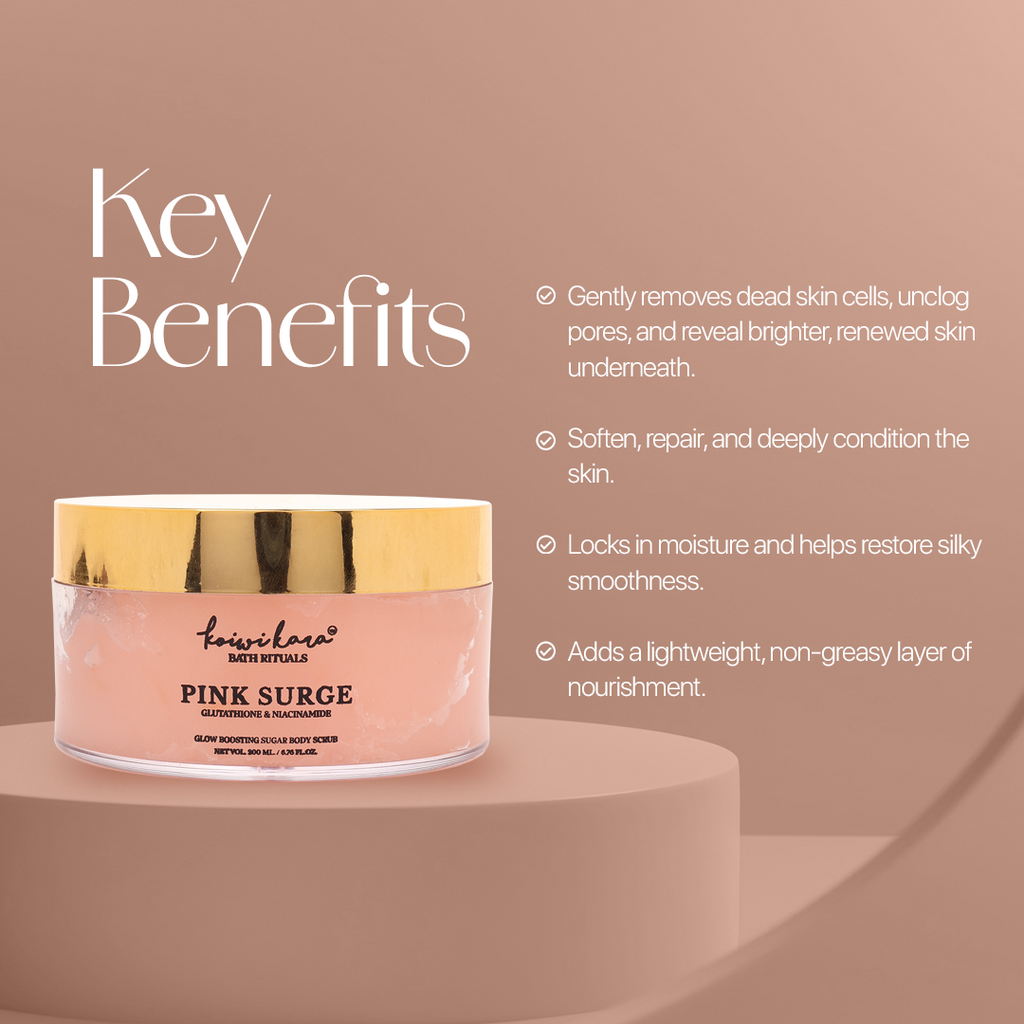 PINK SURGE – Glutathione & Niacinamide Body Scrub