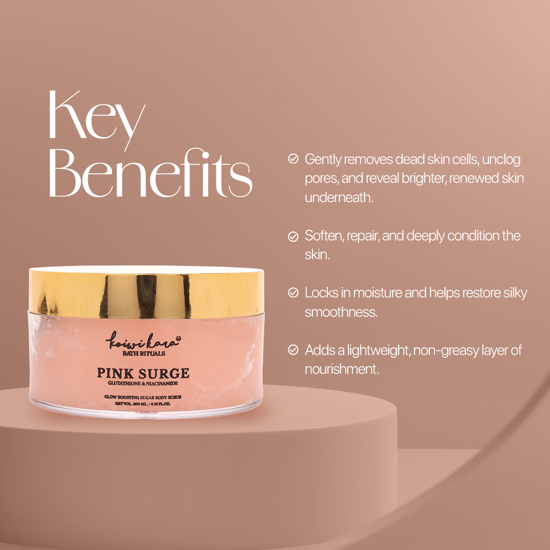PINK SURGE – Glutathione & Niacinamide Body Scrub